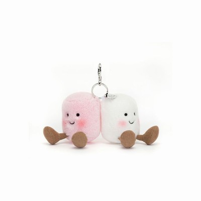 Jellycat Pair of Marshmallows Bag Charm New Zealand | ASDCV7638